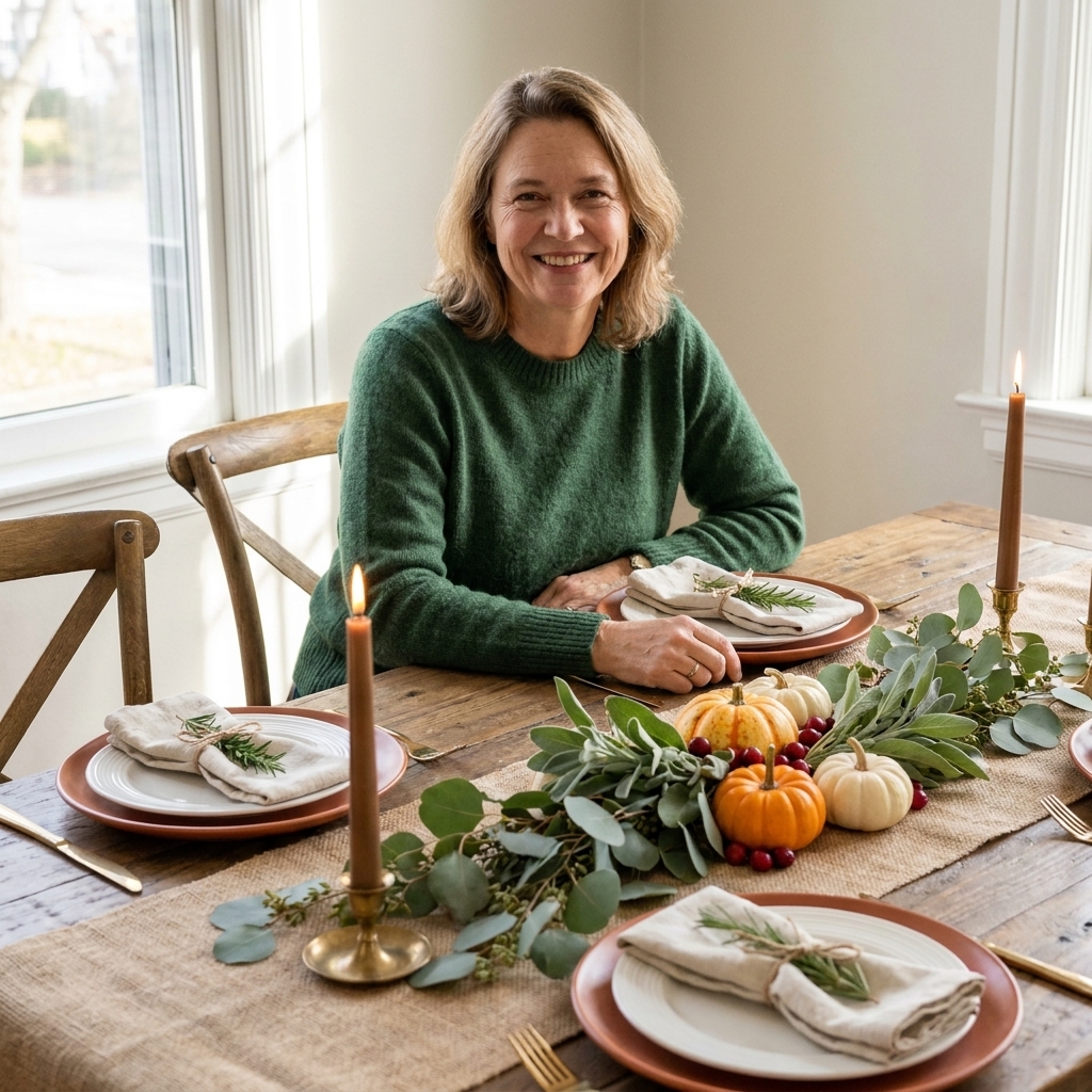 Thanksgiving Tablescape, Step by Step