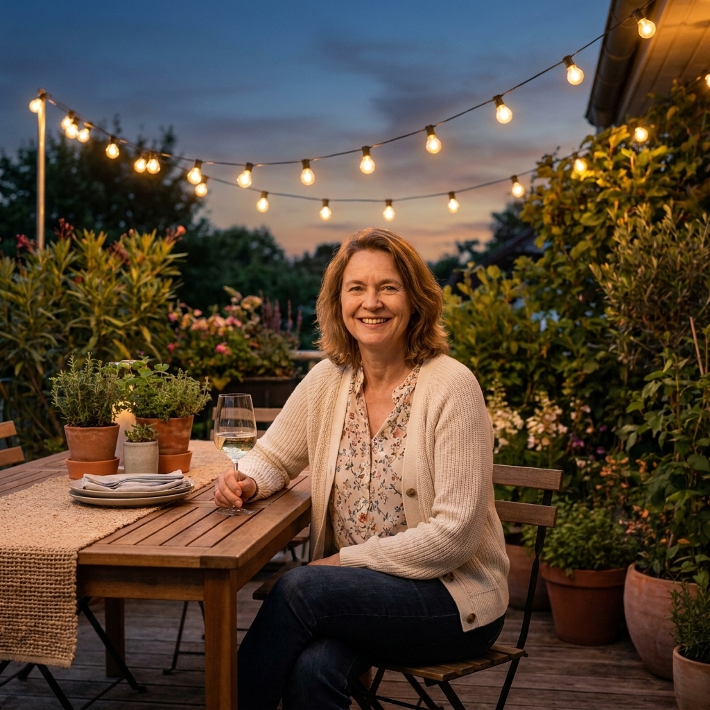 Outdoor Patio Lights for a Summer Party