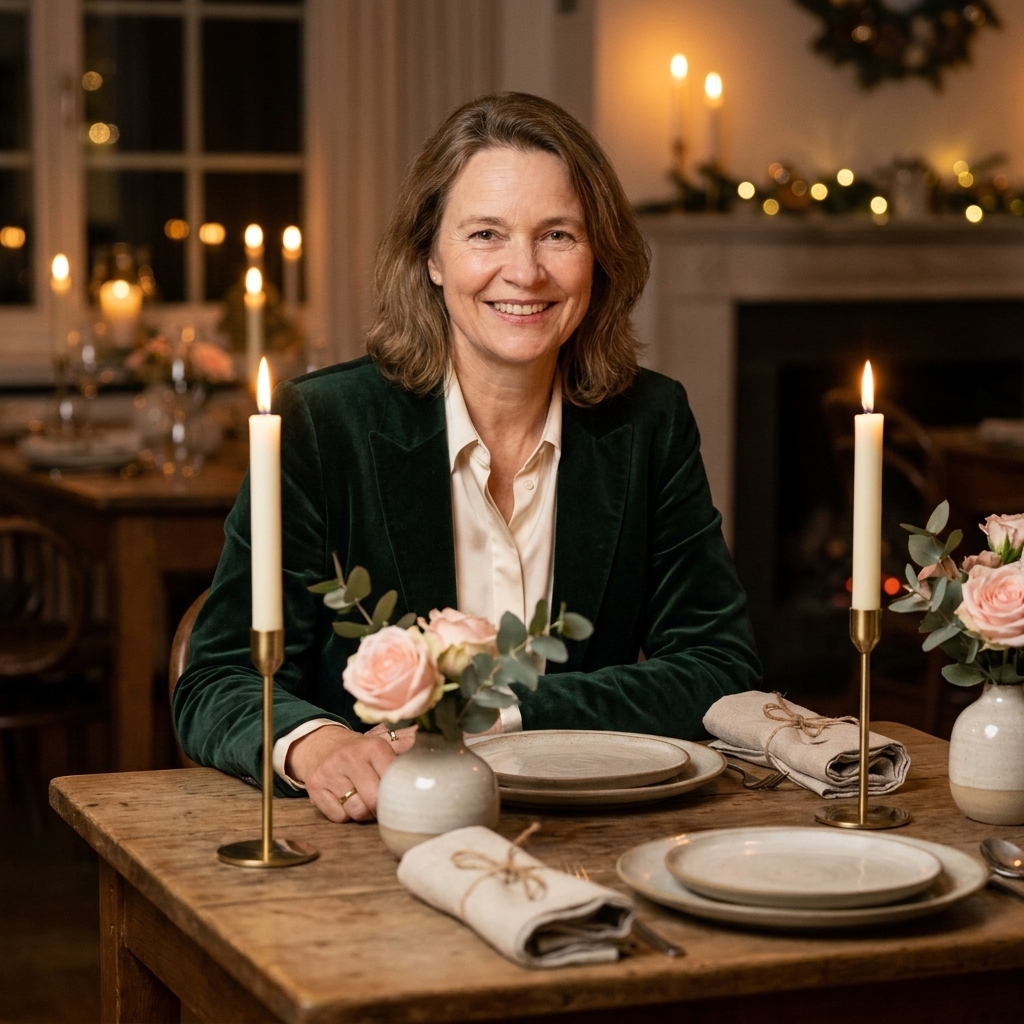 Romantic Valentine’s Dinner Table at Home